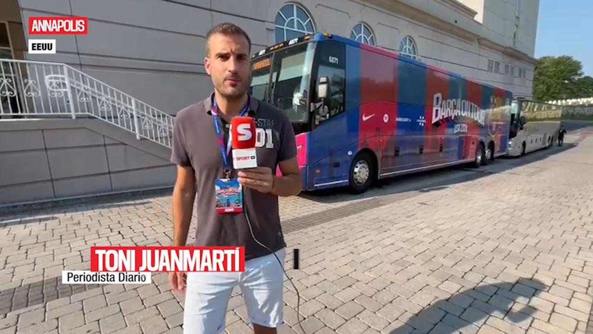 El entrenamiento del Barça de esta tarde, a las 19.00