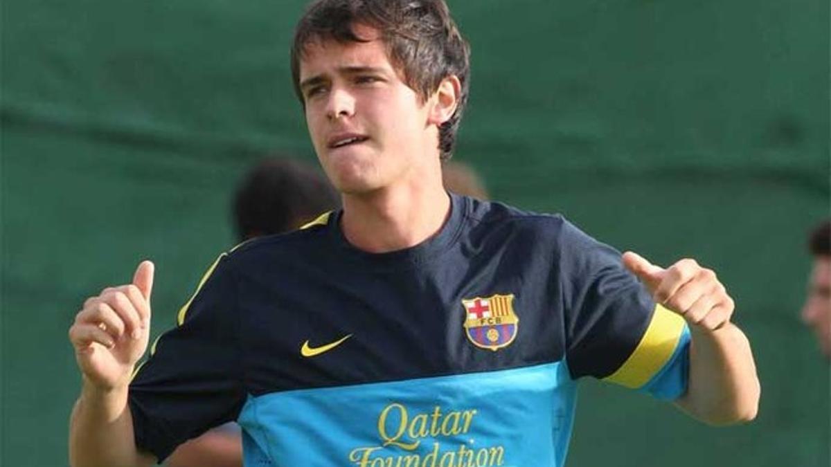 Jordi Quintillà durante su estancia en el FC Barcelona