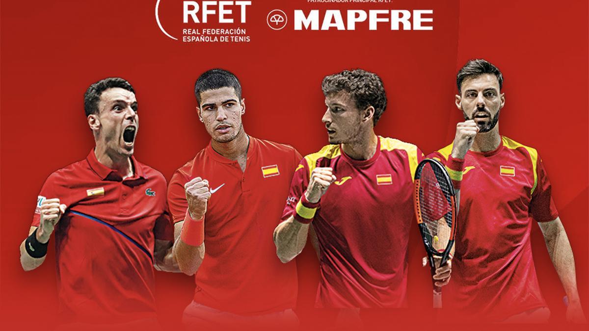 Bautista, Alcaraz, Carreño y Granollers jugarán la Copa Davis en Málaga.