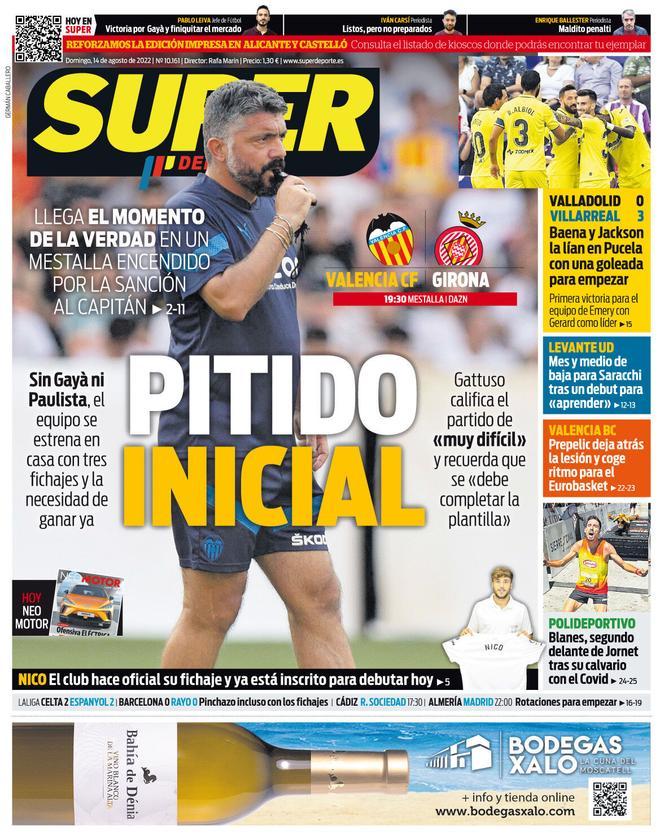 Las portadas de la prensa deportiva de hoy, domingo 14 de agosto
