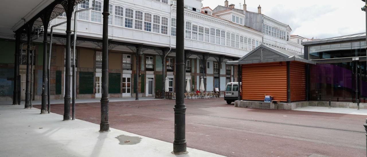 Estado actual de la plaza de Hermanos Orbón.