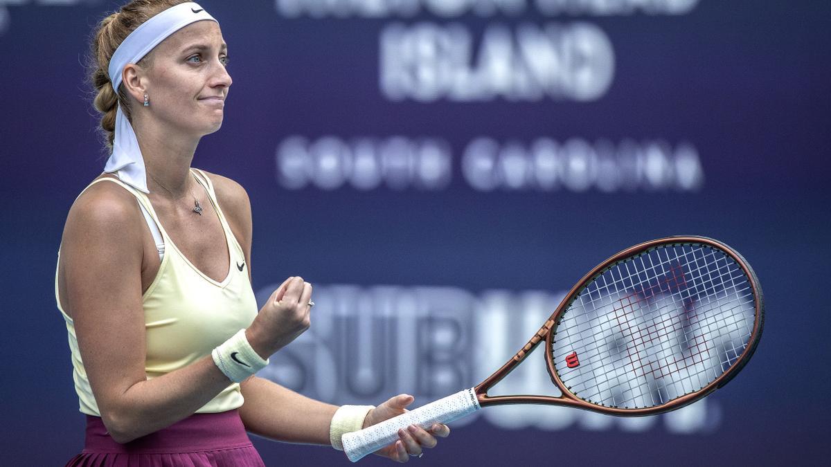 Kvitova levanta al cielo de Miami el trigésimo título de su carrera