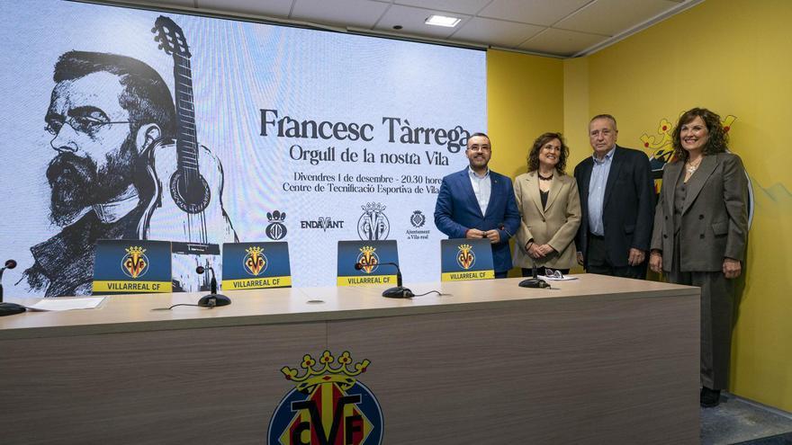 Vila-real reivindica la figura de Tárrega en el concierto ‘Orgull de la nostra Vila’ como colofón al centenario del club