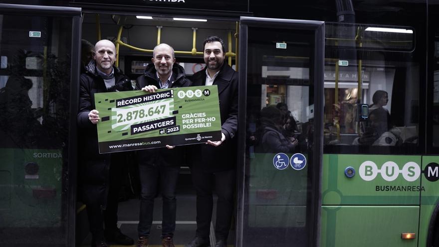 El bus urbà de Manresa bat el rècord absolut de viatgers el 2023 amb 2,8 milions d’usuaris