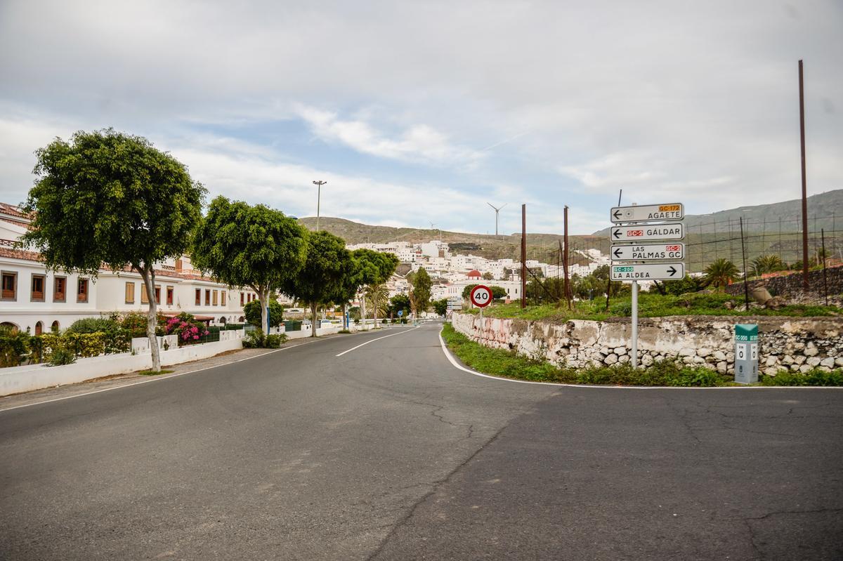 A la derecha, terrenos en los que irá el nuevo parque de Las Candelarias, en Agaete.