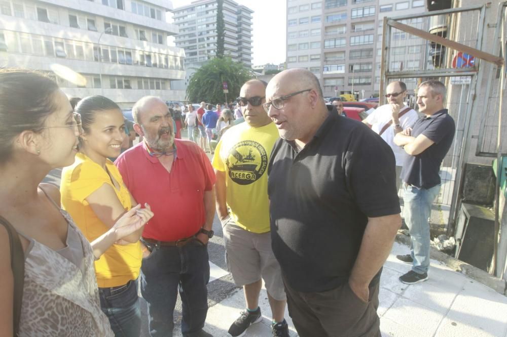 Protesta de los marineros del cerco en Vigo