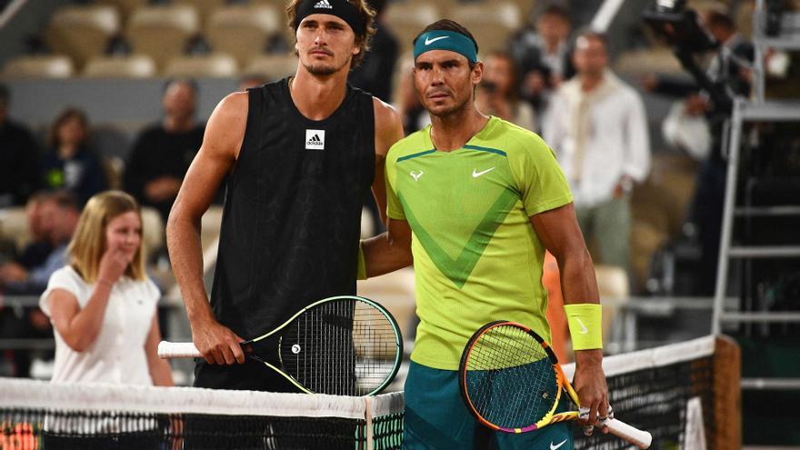 Horario y dónde ver el Nadal-Zverev de Roland Garros