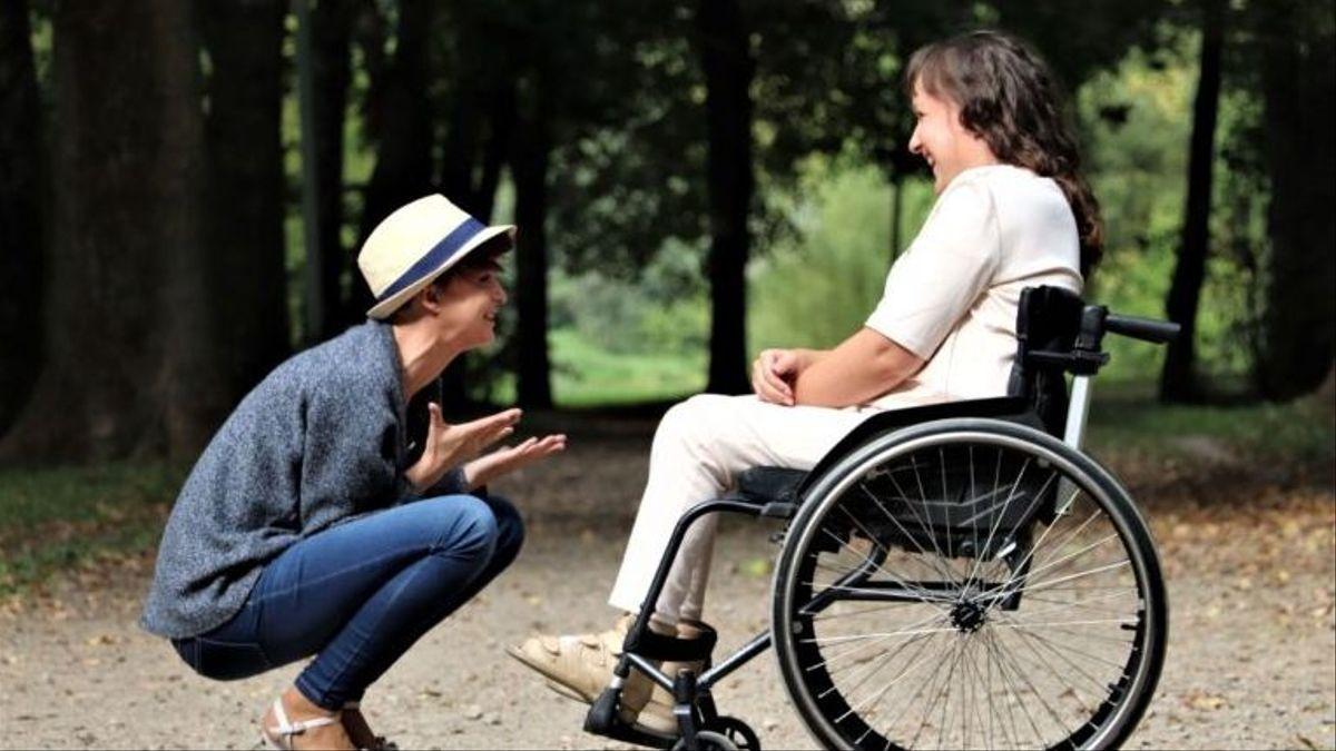 Imagen de archivo de una paciente de esclerosis múltiple.