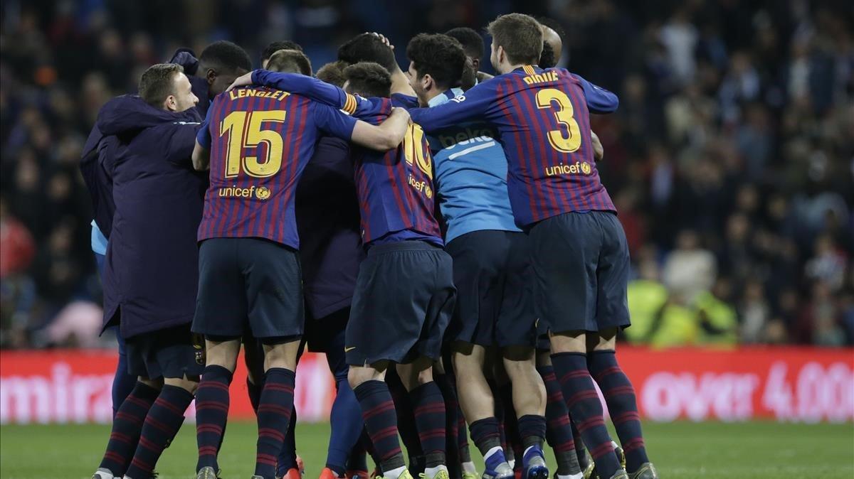 aguasch47201918 real madrid players celebrate after winning the spanish la l190308104241 aguasch47201918 real madrid players celebrate after winning the spanish la l190308104241