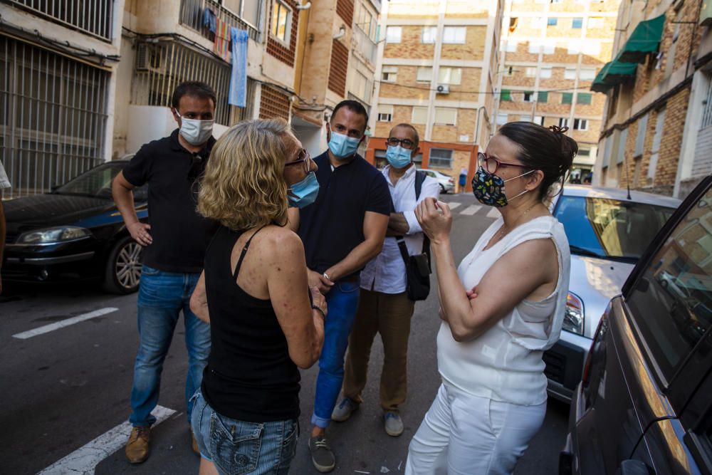 Oltra visita la Zona Norte de Alicante