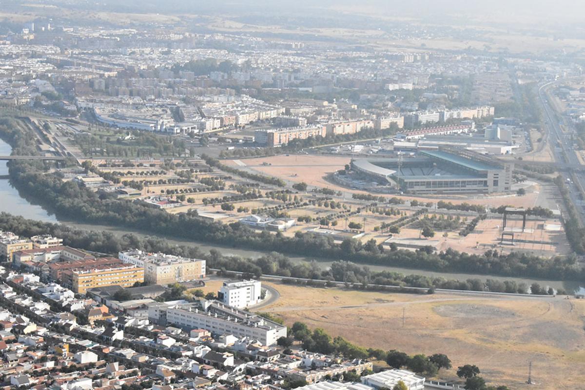 El este de Córdoba a vista de avión.