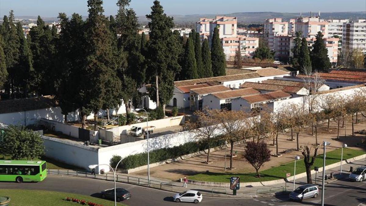 Vista aérea del entorno del cementerio de San Rafael.