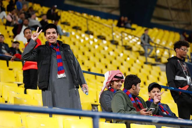 Supercopa de España. El ambiente previo a la semifinal entre el FC Barcelona y el Osasuna