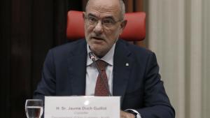 El conseller de Unión Europea y Acción Exterior, Jaume Duch, comparece en el Parlament.