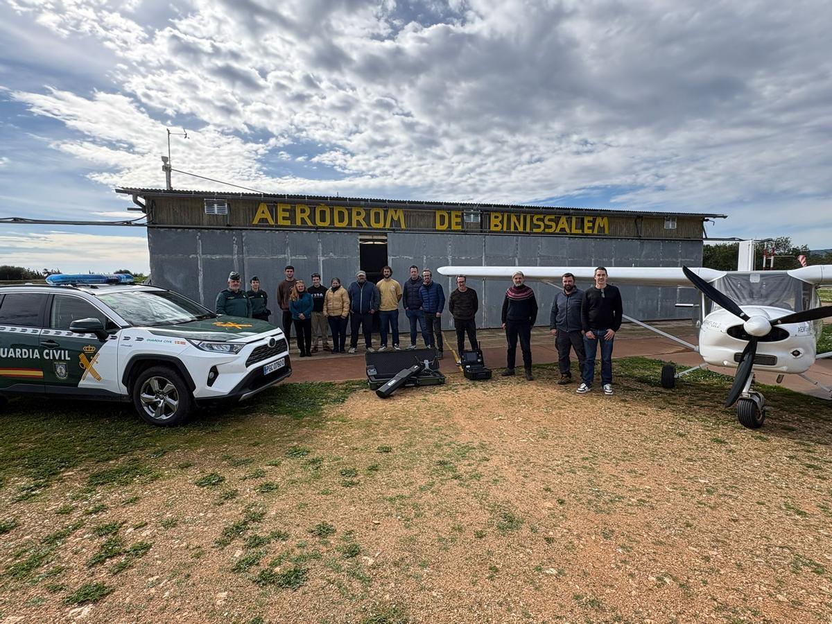 Guardia Civil participa en un curso de Asaja de piloto de dron para jóvenes agricultores