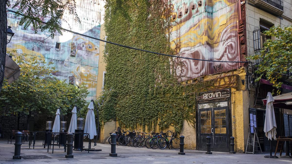 Un rincón verde para instagramear en la calle d’en Tripó.