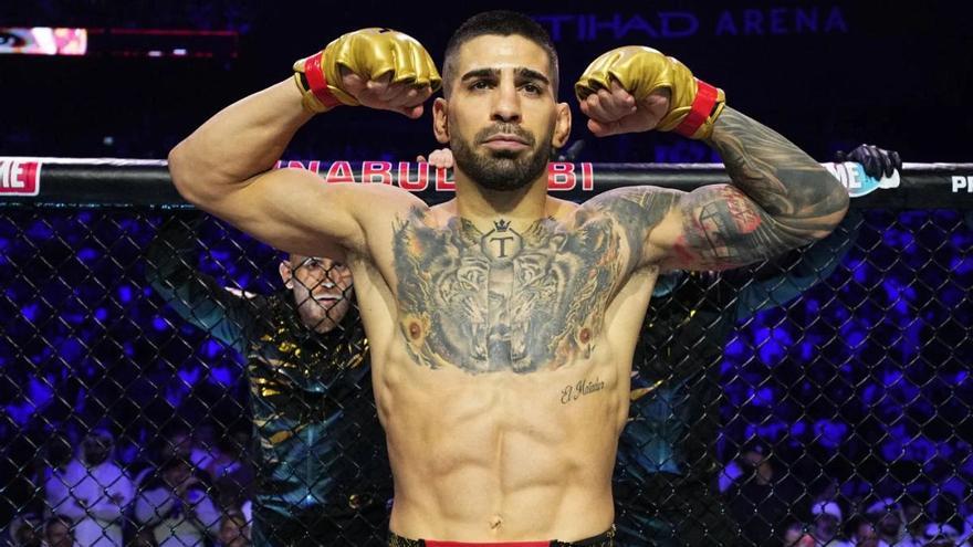 Topuria se prepara para su combate. / UFC