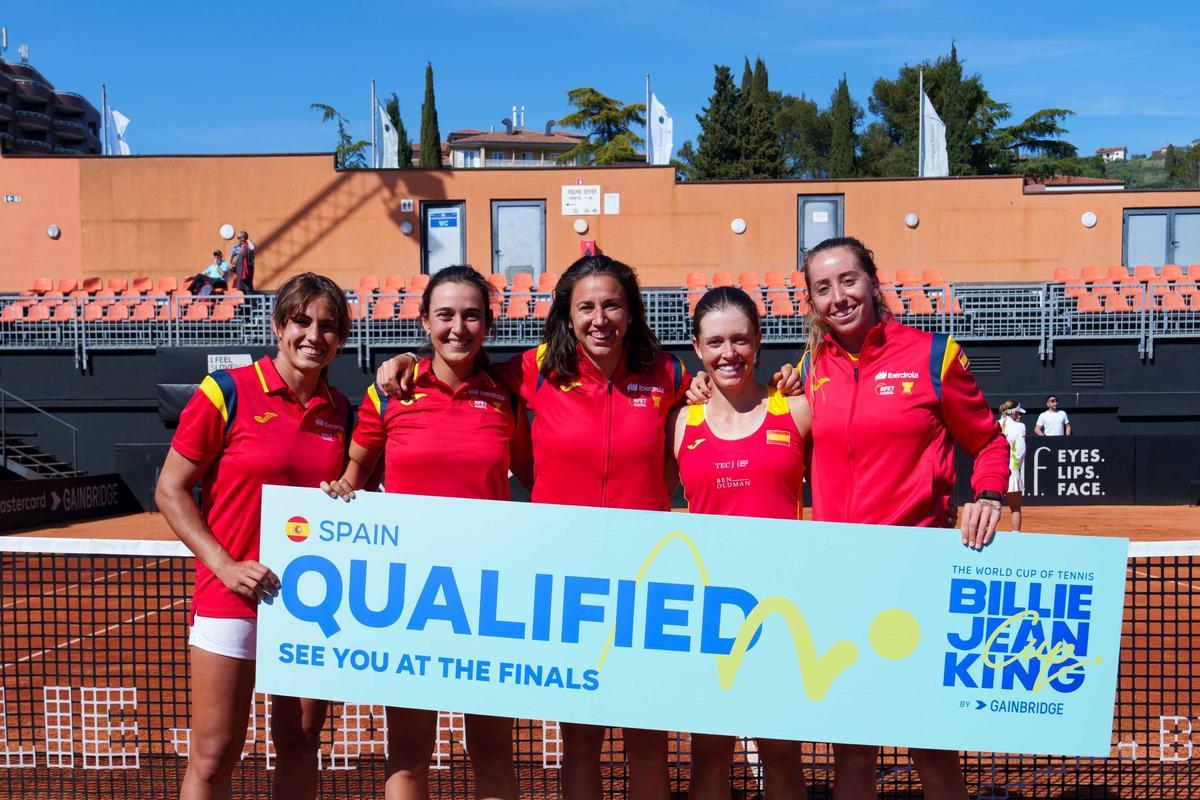 La Selección Española Iberdrola de Tenis se medirá a Kazajistán en las Finales de la BJK Cup de Shenzen.