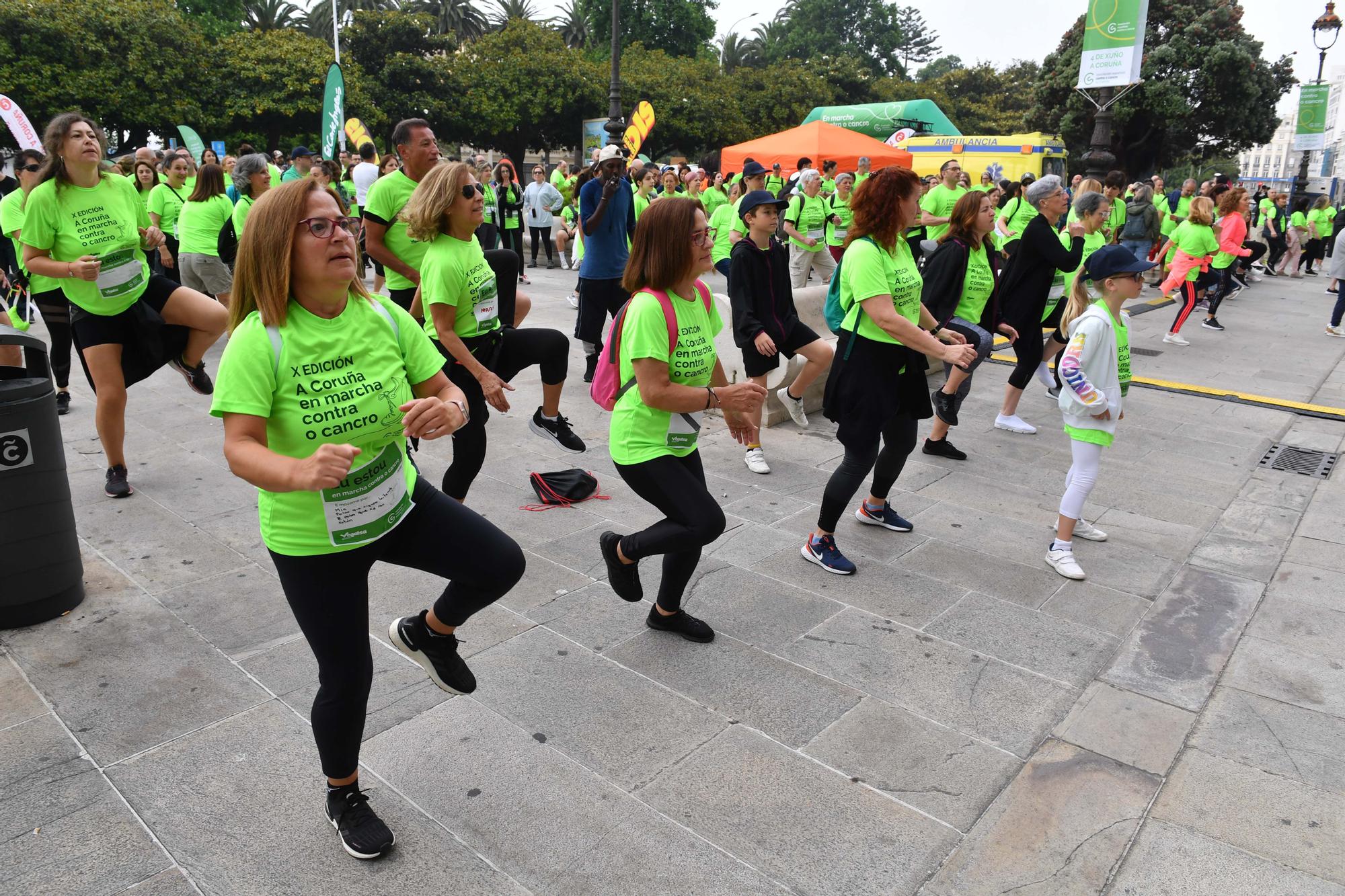 Más de 2.400 participantes en la Andaina Solidaria Contra o Cancro en A Coruña