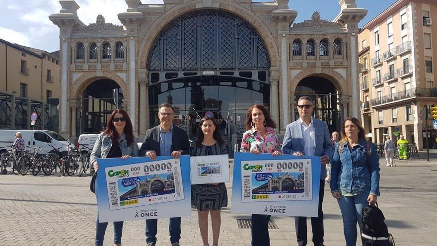 El Mercado Central de Zaragoza, protagonista del cupón de la ONCE