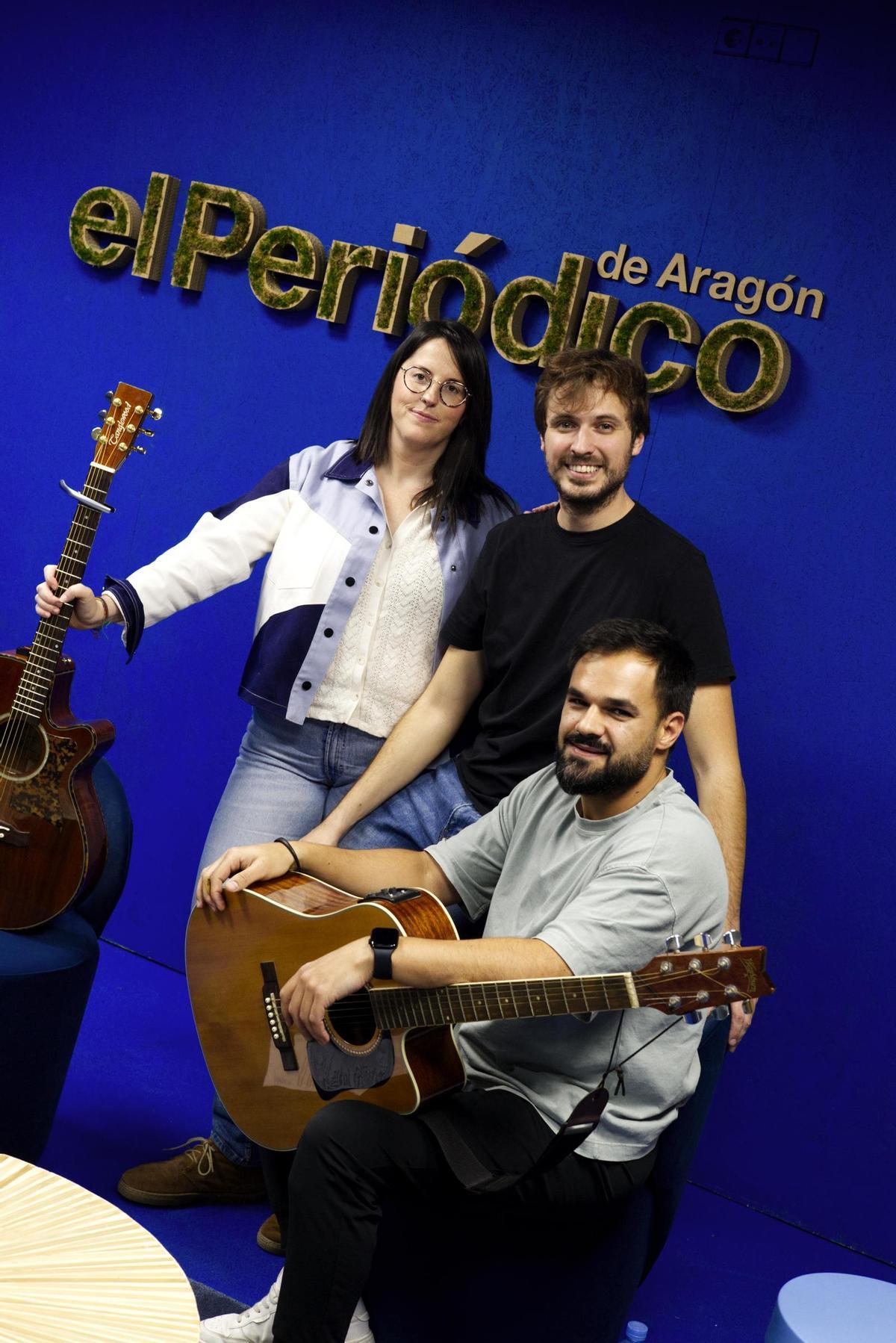 María Calavia, Kiko Bullón y Yerai Rubio en EL PERIÓDICO DE ARAGÓN.