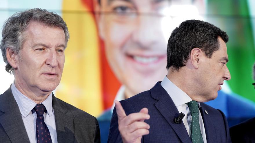 Moreno refuerza su perfil institucional pese a las crisis sucesivas en Andalucía mientras Ayuso compromete a Génova con sus últimas decisiones