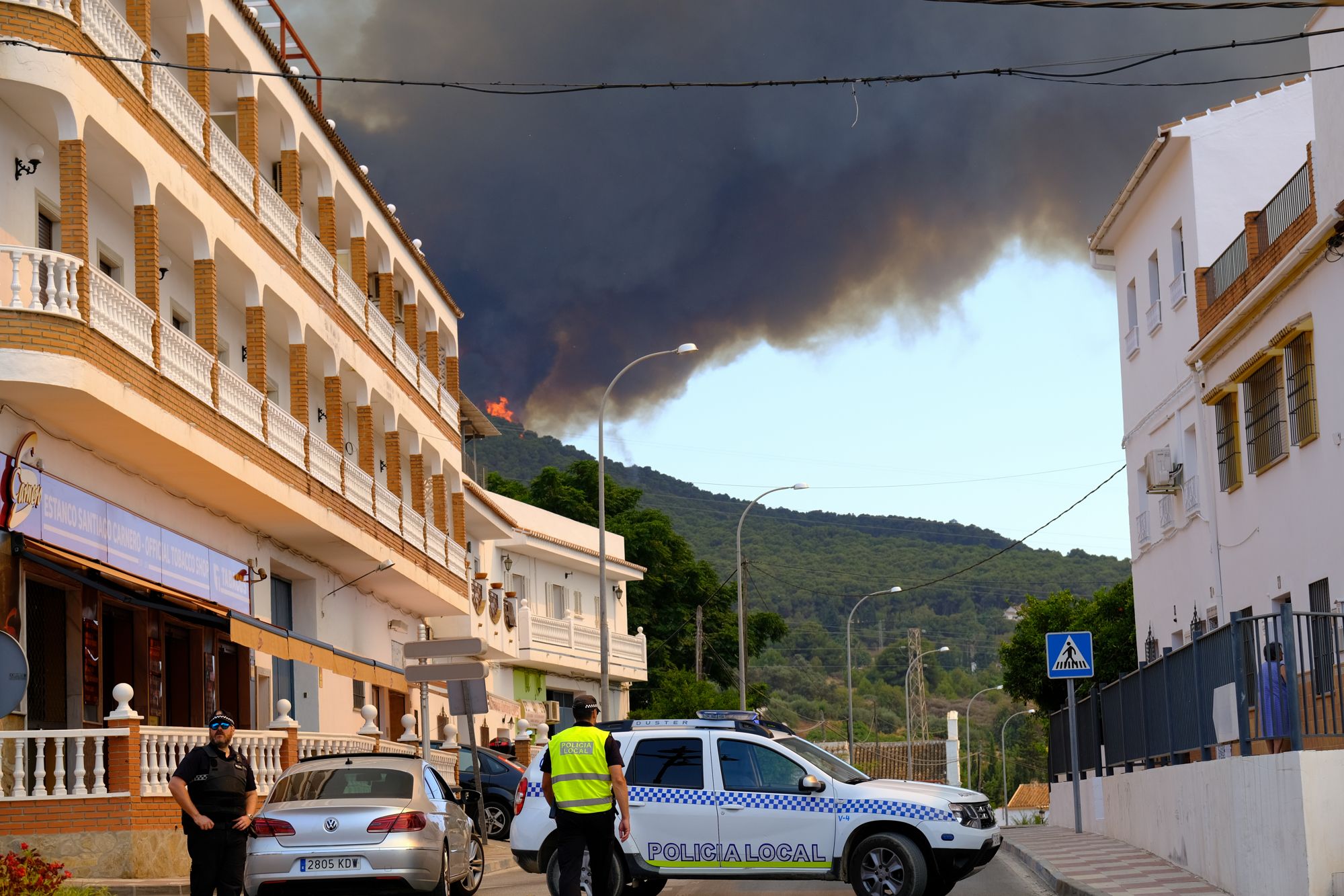 Imágenes del incendio en la Sierra de Mijas