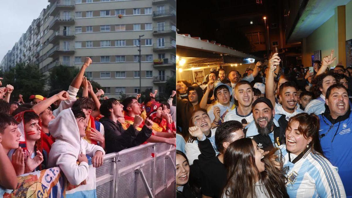 Muchos gallegos y argentinos vivirán el partido con el corazón dividido