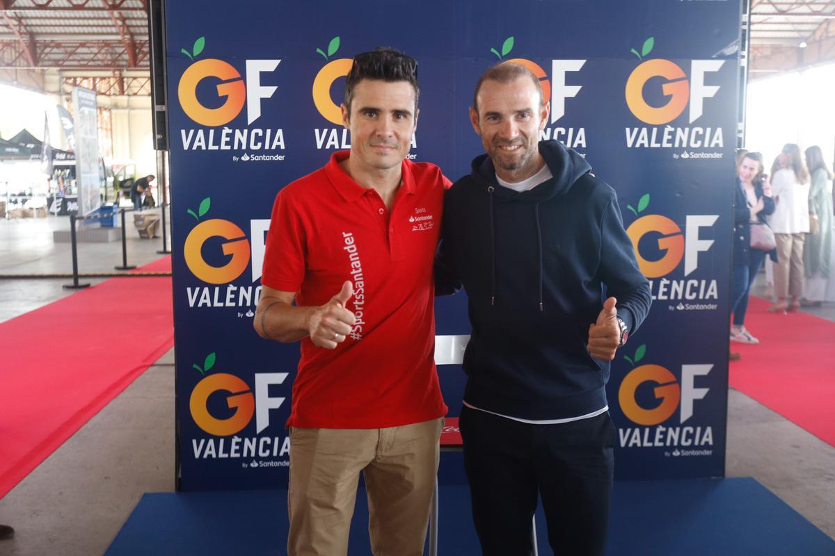 Javier Gómez Noya y Alejando Valverde