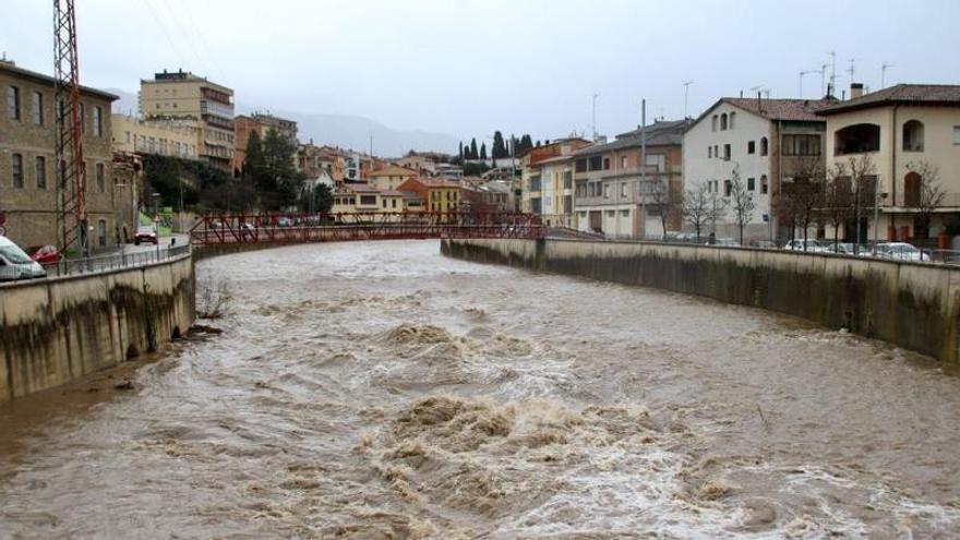 Les pluges de la borrasca Regina deixen sis trams de riu amb nivell de perill a Catalunya