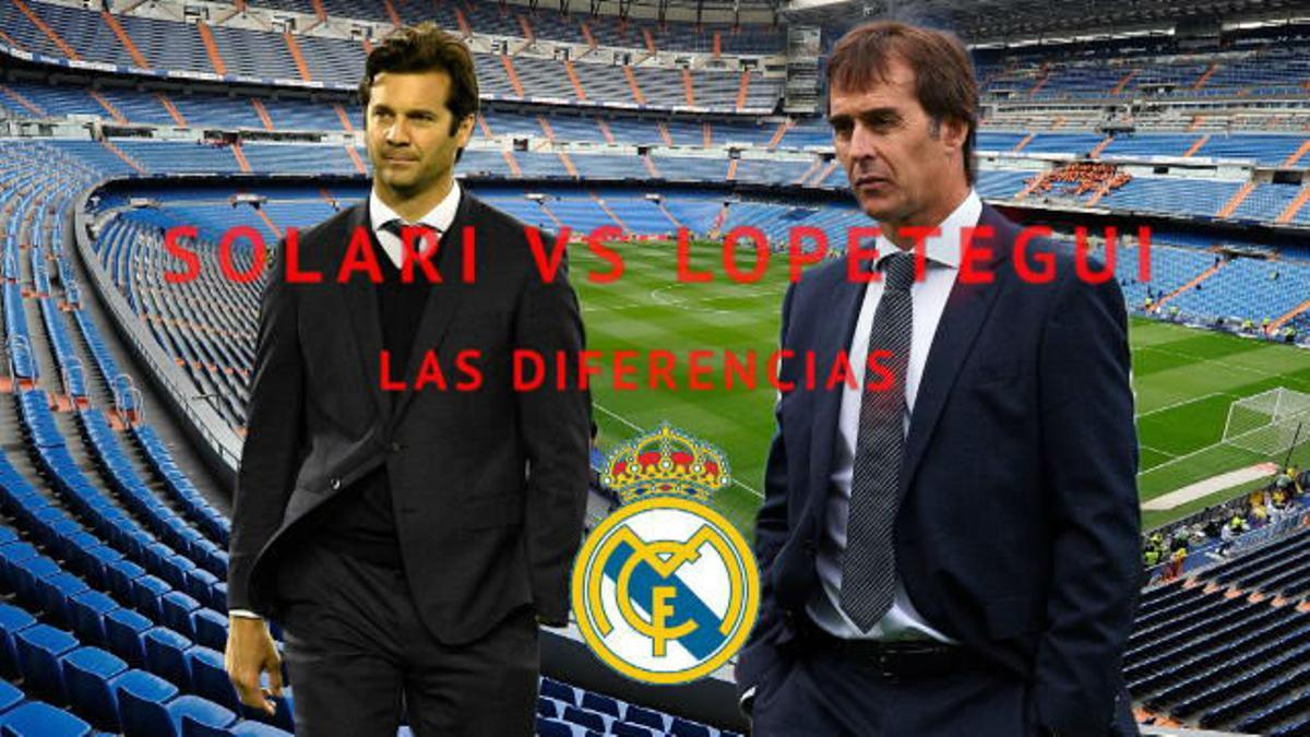 Las diferencias entre Solari y Lopetegui