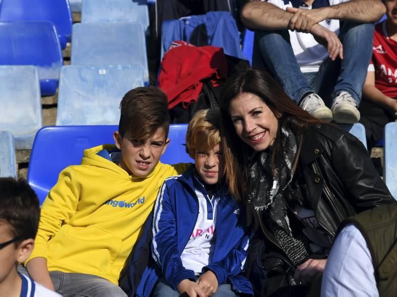 Entrenamiento a puerta abierta del Real Zaragoza en La Romareda