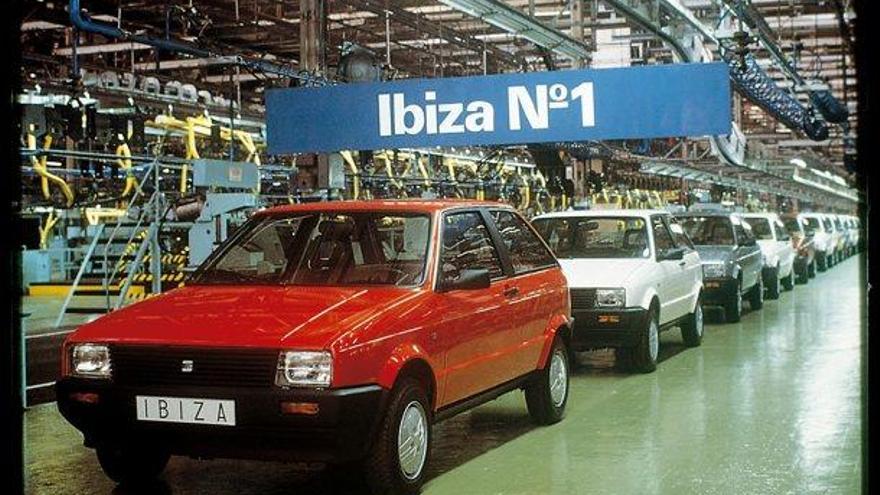 La primera generació de l&#039;Ibiza, vehicle fabricat sempre a Martorell