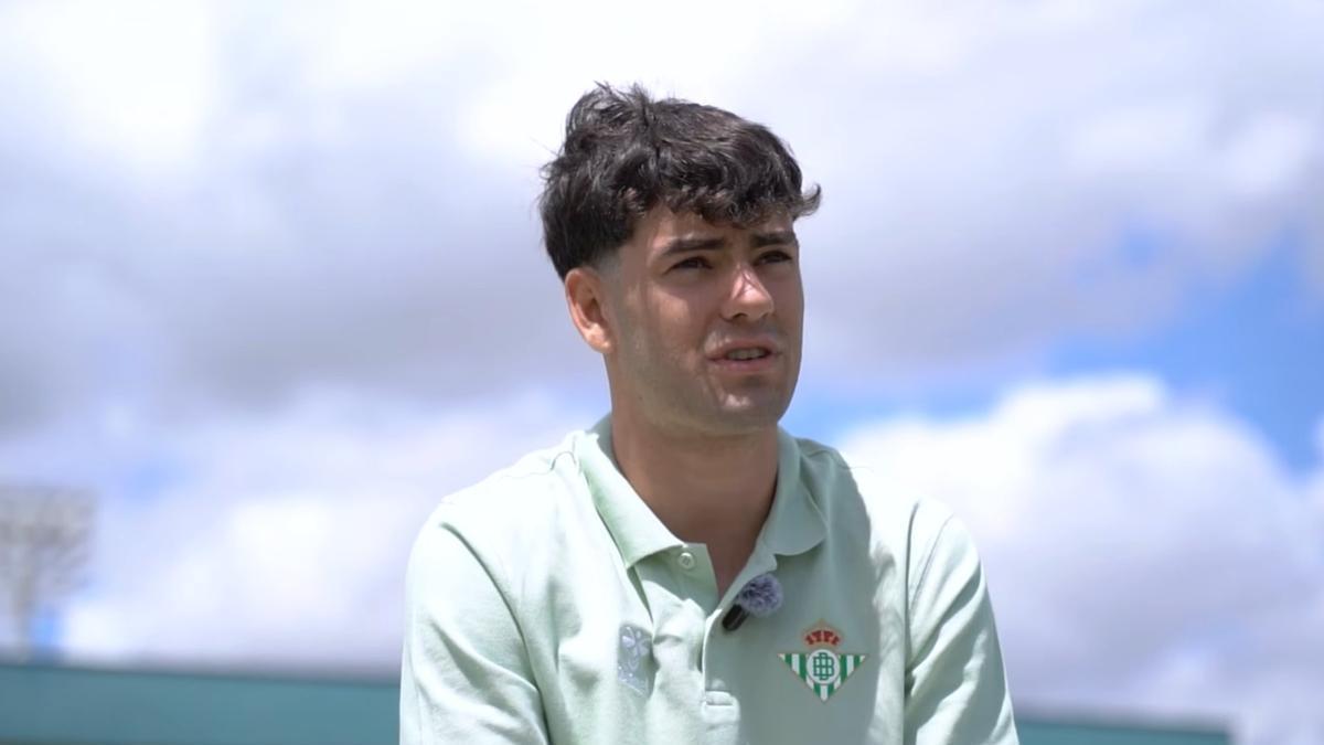 Iván Corralejo, en una entrevista con el Betis
