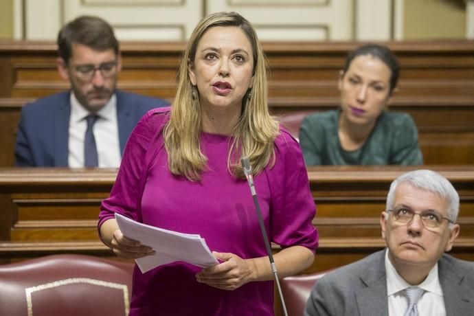 Delia Padrón parlamento de Canarias , presidente Fernando Clavijo CC . Santa Cruz de Tenerife