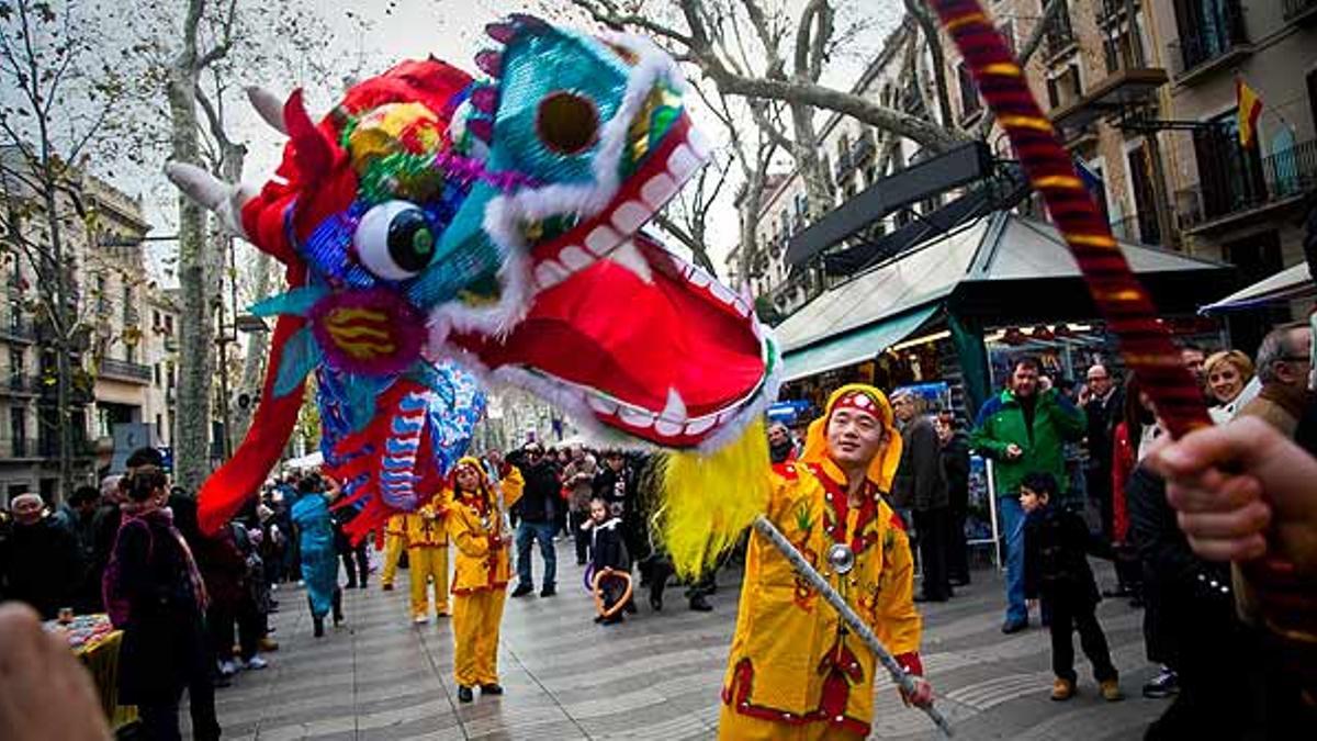 Celebración del año nuevo chino, en una imagen de archivo