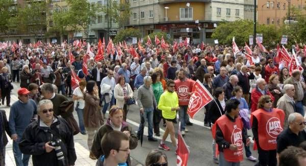 Manifestación contra los recortes en Zaragoza