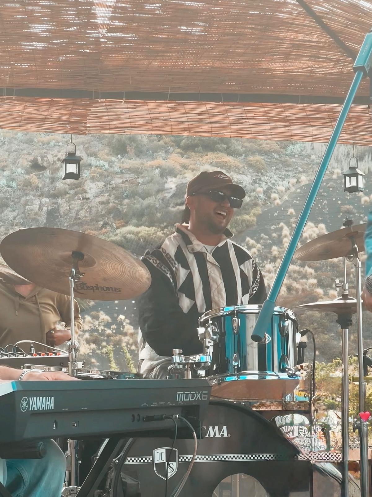 El músico y productor Kilian Millares, durante una Jam Sesion