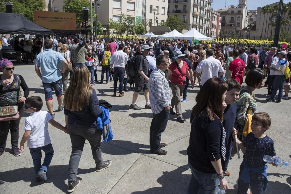 Inauguració de la plaça U d'Octubre de 2017 de Girona