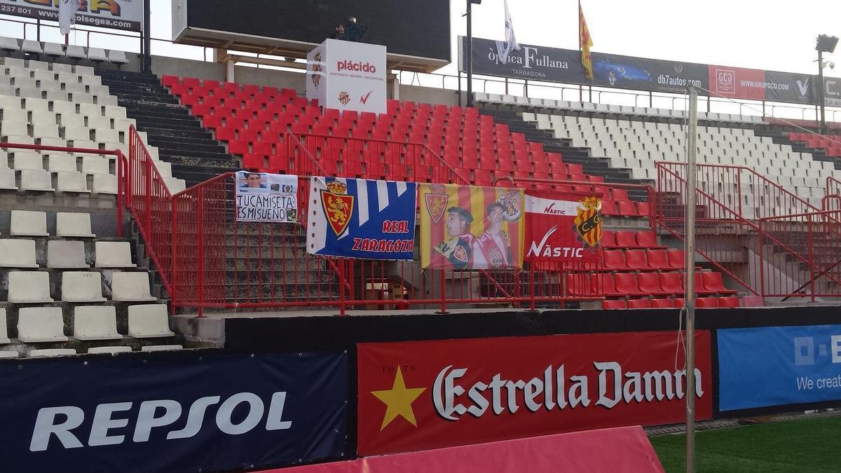 El Nou Estadi del Nástic de Tarragona, antes de la visita del conjunto blanquillo en 2015.