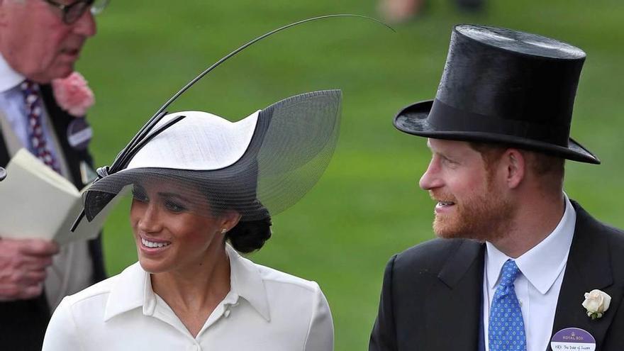 La primera carrera de caballos de Meghan Markle