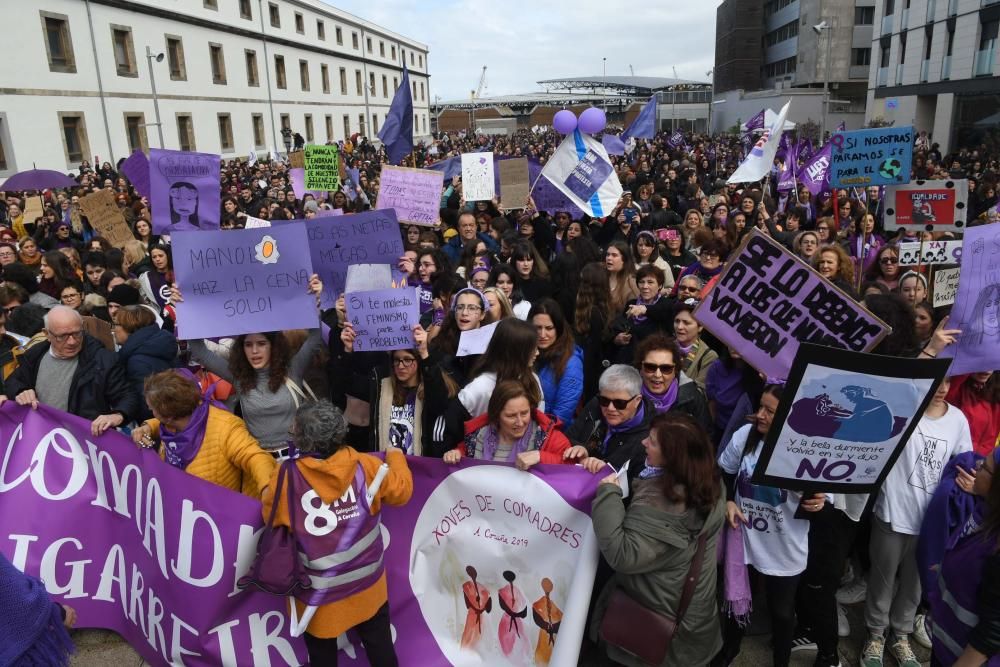 13.000 personas en el 8-M de A Coruña