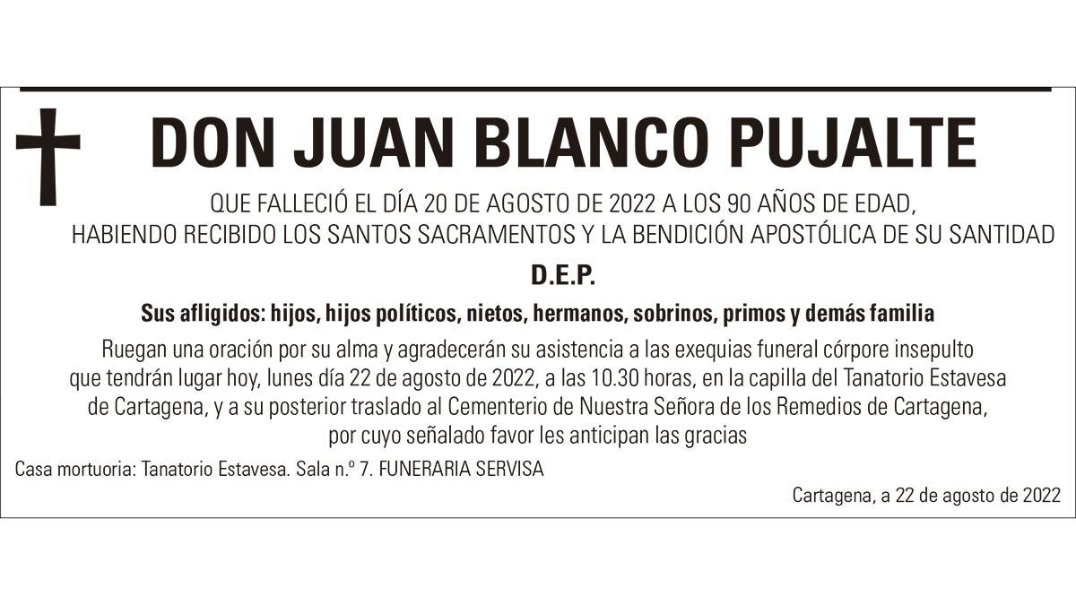 D. Juan Blanco Pujalte