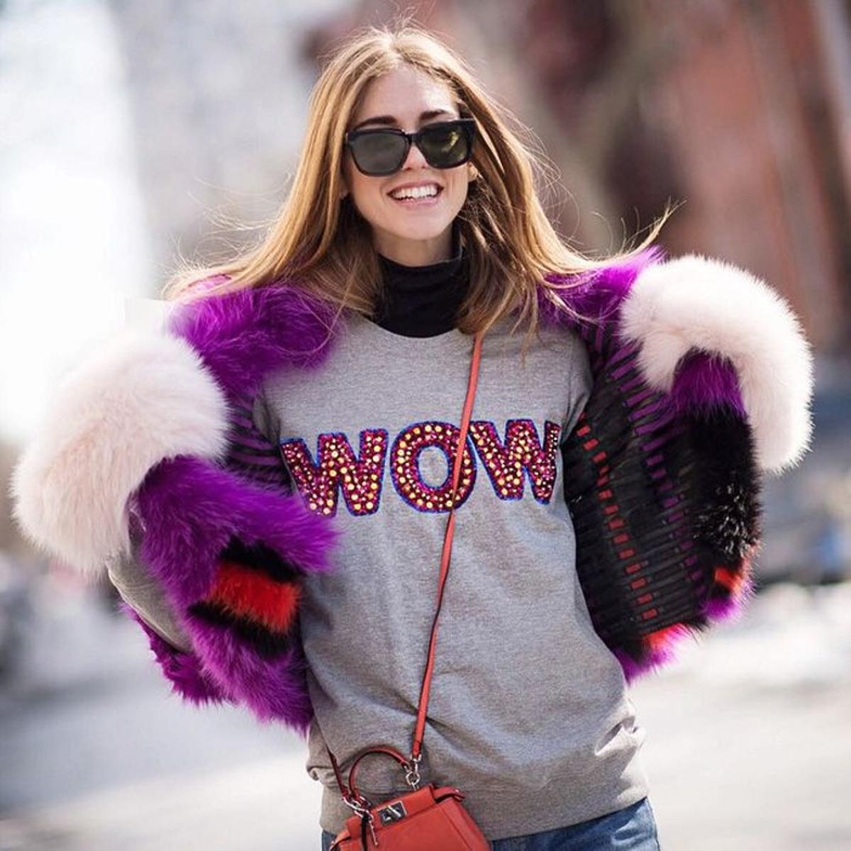 Estilo en la nieve: Chiara Ferragni, ¡explosión de color!