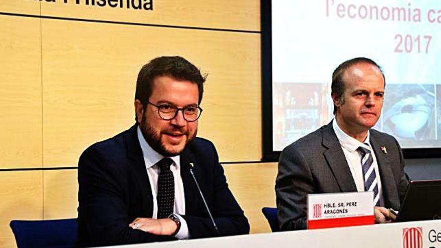 El conseller d&#039;Economia, Pere Aragonès (esquerra)