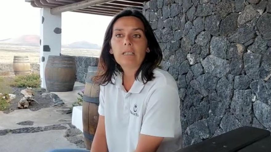 Sara Rodríguez, del departamento de Producción de Bodegas Vega de Yuco.