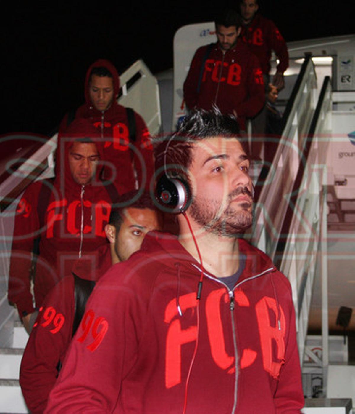 El viaje del Barça a Madrid, en imágenes