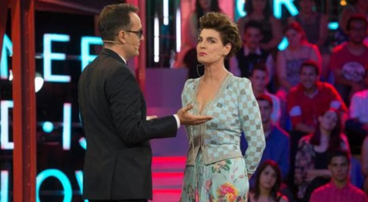 Antonia Dell'Atte, con Risto Mejide en 'All you need is love... o no'