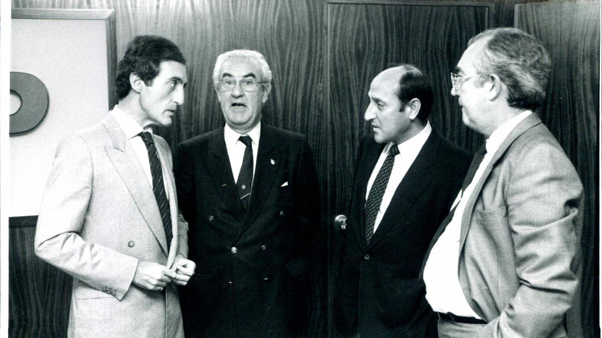 Miguel Ramírez, Joaquín Ribas de Reyna, Jeroni Saiz y José Cañellas