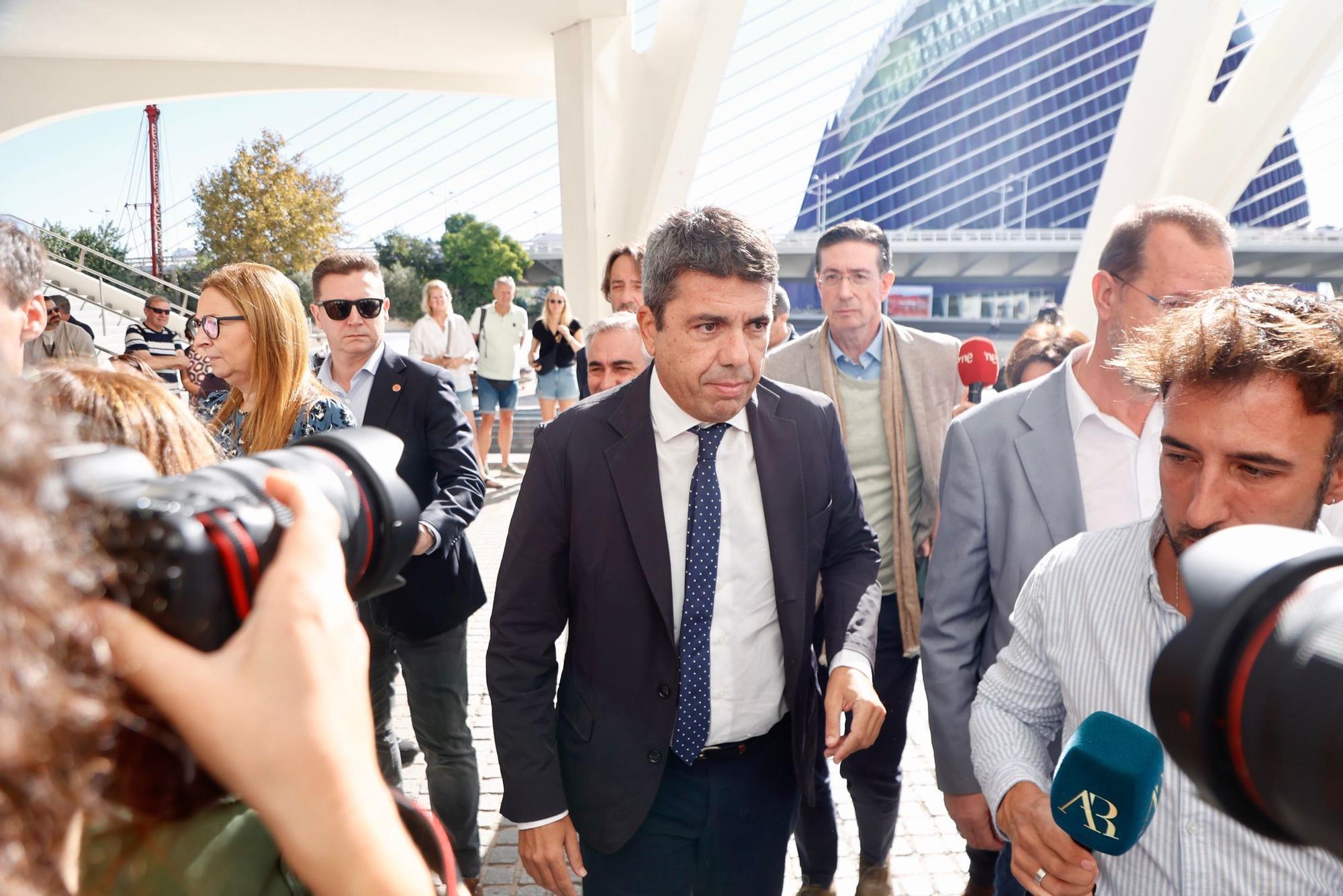 Primer acto de Carlos Mazón tras el funeral de Estado y los abucheos de las víctimas